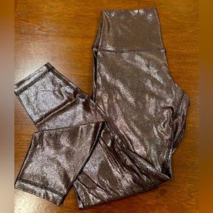 Lululemon Align burgundy metallic leggings